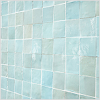 zellige wall of 5x5cm tiles in colour 1064